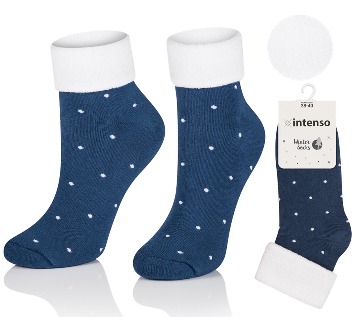 Skarpetki damskie frotte Intenso Winter art. 0457 wzór SJ03A