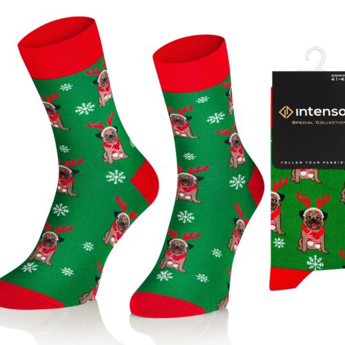 Skarpety świąteczne Intenso art.1887 wz. S17