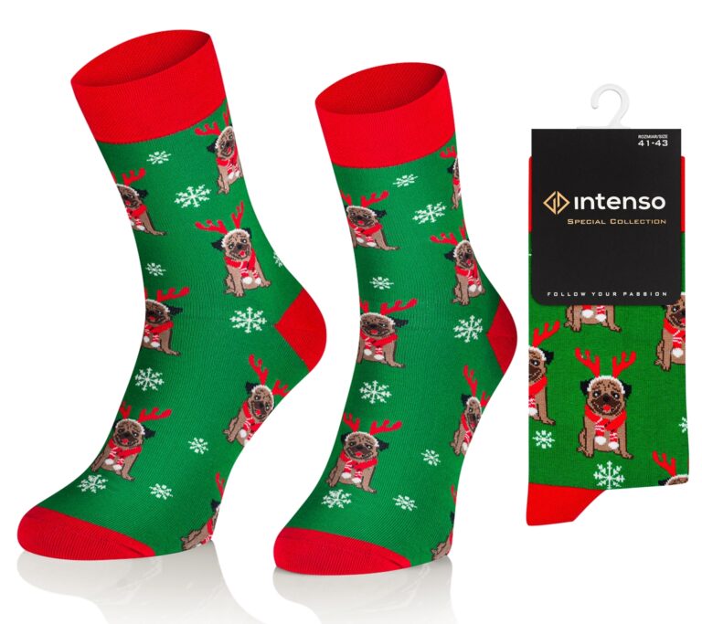 Skarpety świąteczne Intenso art.1887 wz. S17