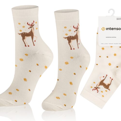 Skarpetki Świąteczne Damskie Intenso wz. B06