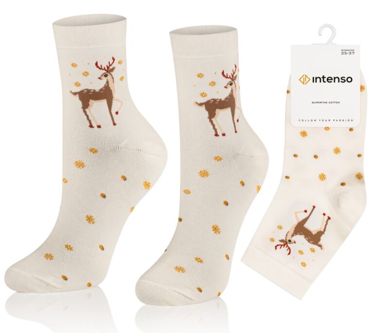 Skarpetki Świąteczne Damskie Intenso wz. B06