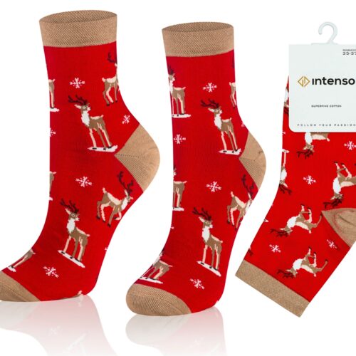 Skarpetki Świąteczne Damskie Intenso wz. B07
