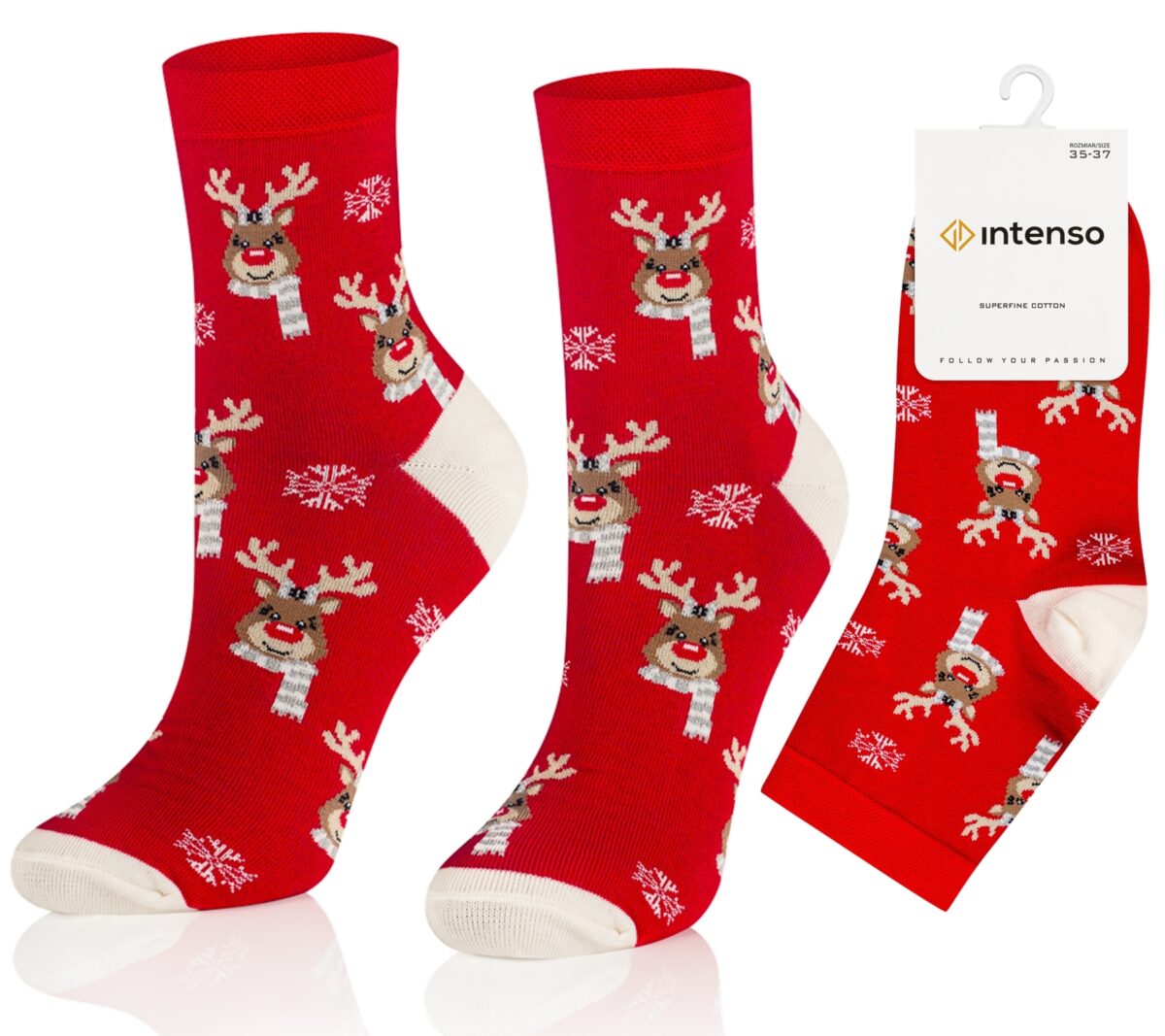 Skarpetki Świąteczne Damskie Intenso wz. B08