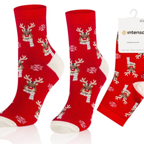 Skarpetki Świąteczne Damskie Intenso wz. B08