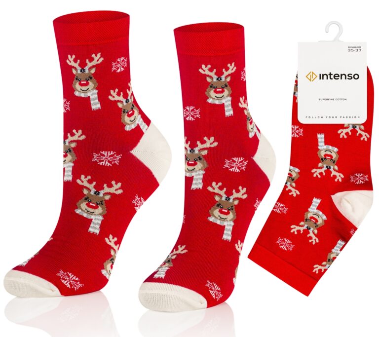Skarpetki Świąteczne Damskie Intenso wz. B08