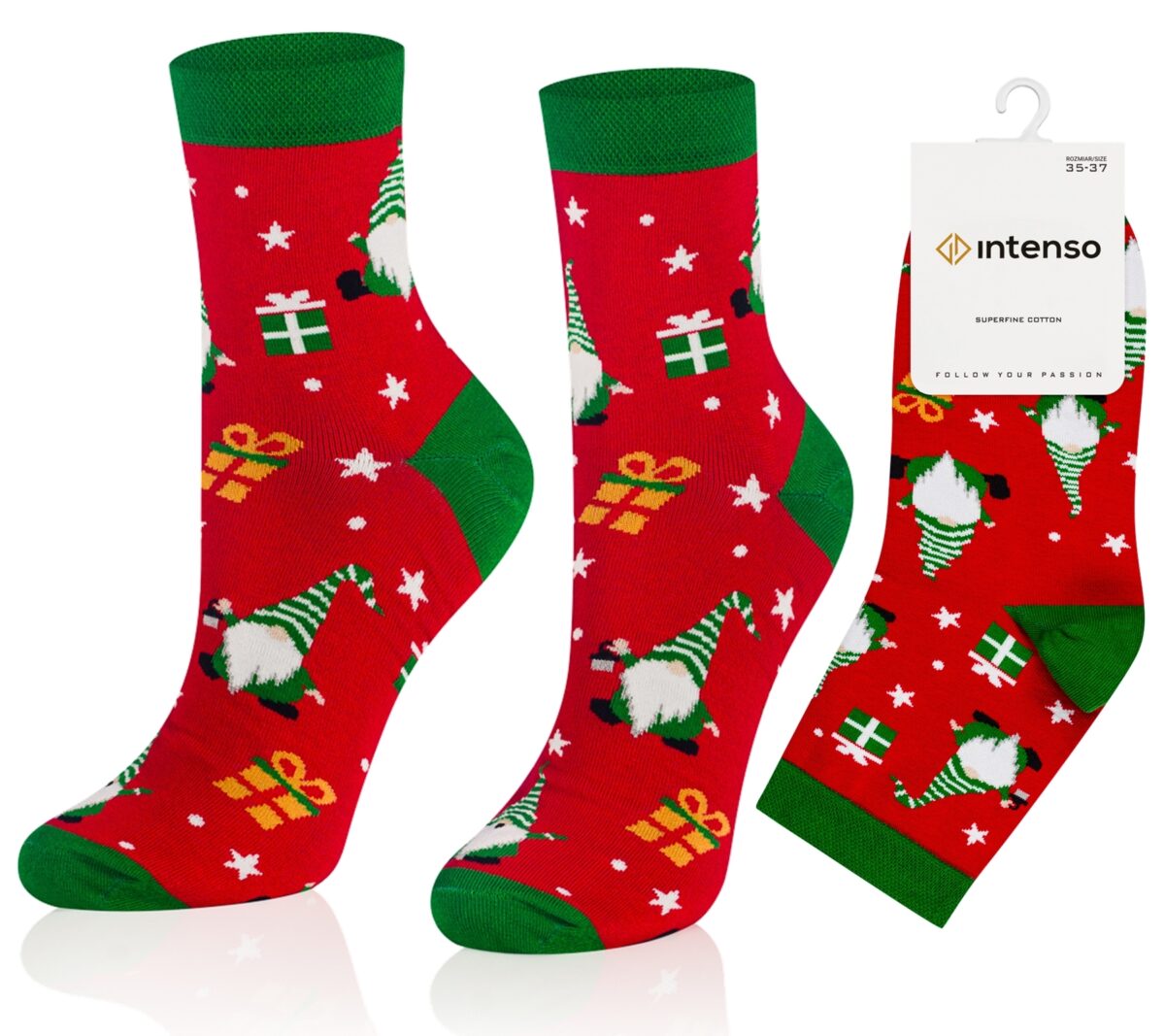 Skarpetki Świąteczne Damskie Intenso wz. B09