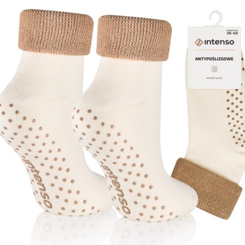 Skarpetki antypoślizgowe do chodzenia po domu Intenso Anti-Slip ART. 7774 wzór 001