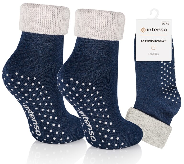Skarpetki antypoślizgowe do chodzenia po domu Intenso Anti-Slip ART. 7774 wzór 003