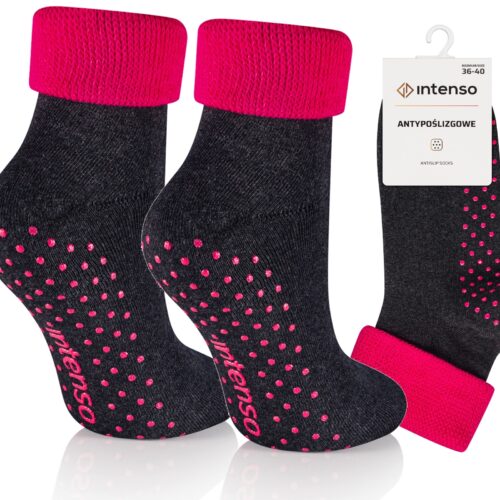 Skarpetki antypoślizgowe do chodzenia po domu Intenso Anti-Slip ART. 7774 wzór 005