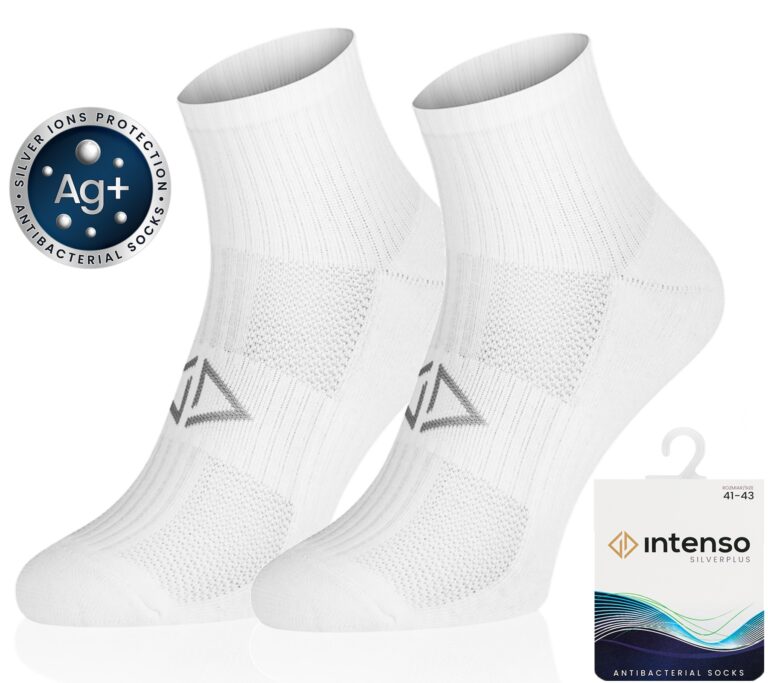 Zakostki Frotte Sportowe Treningowe Antybakteryjne z jonami srebra Silverplus ART. 0679 KOL:001