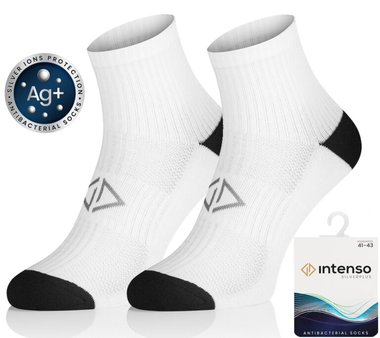 Zakostki Frotte Sportowe Treningowe Antybakteryjne z jonami srebra Silverplus ART. 0679 KOL:01A