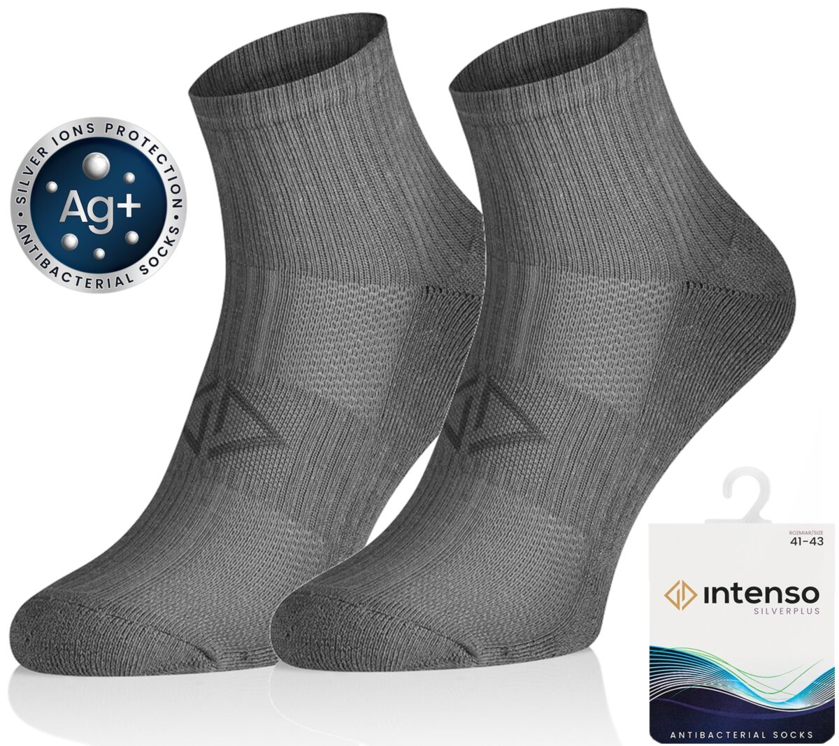 Zakostki Frotte Sportowe Treningowe Antybakteryjne z jonami srebra Silverplus ART. 0679 KOL:006