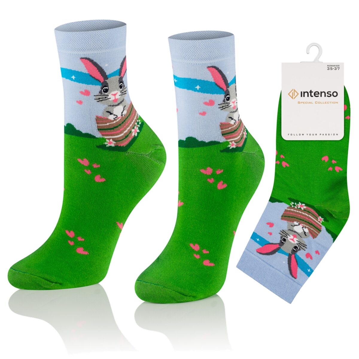 Skarpetki damskie wielkanocne Intenso art. 0471_019