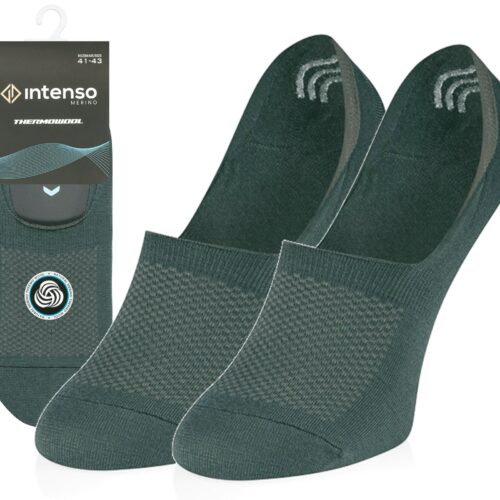 Micro Stopki wełniane Intenso Merino do mokasyn khaki