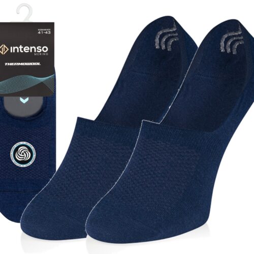 Micro Stopki wełniane Intenso Merino do mokasyn granat