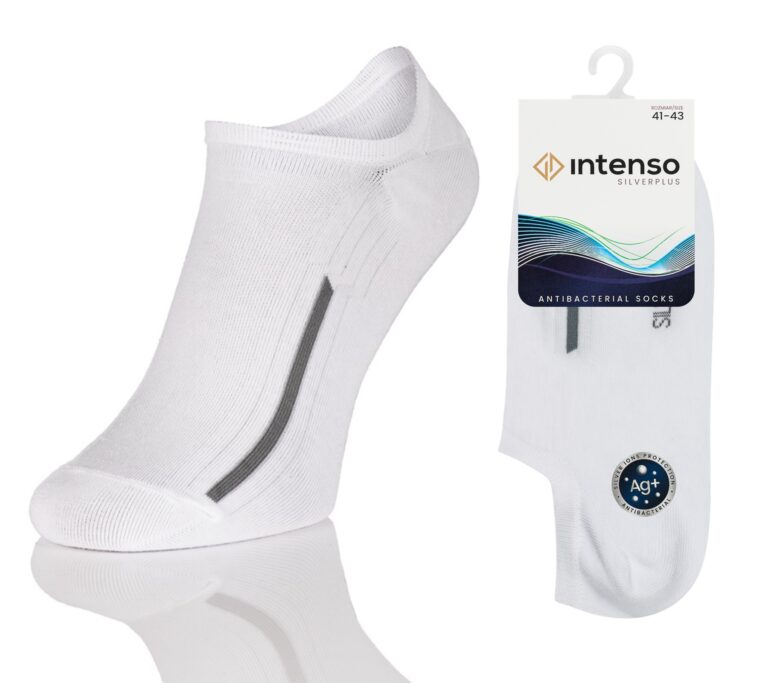 Micro Stopki Antybakteryjne z jonami srebra Silverplus ART. 0785 Białe