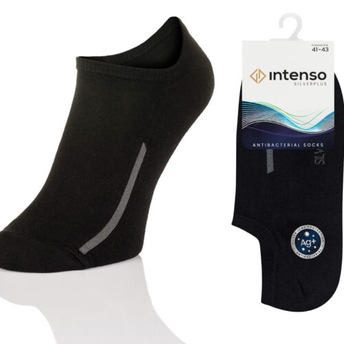 Micro Stopki Antybakteryjne z jonami srebra Silverplus ART. 0785 Czarny