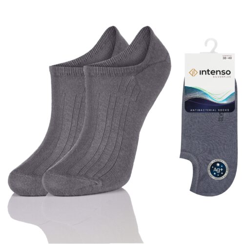 Micro Stopki damskie Antybakteryjne z jonami srebra Silverplus ART. 0792 Szary