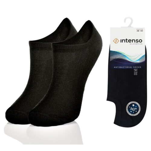 Micro Stopki damskie Antybakteryjne z jonami srebra Silverplus ART. 0792 Czarny