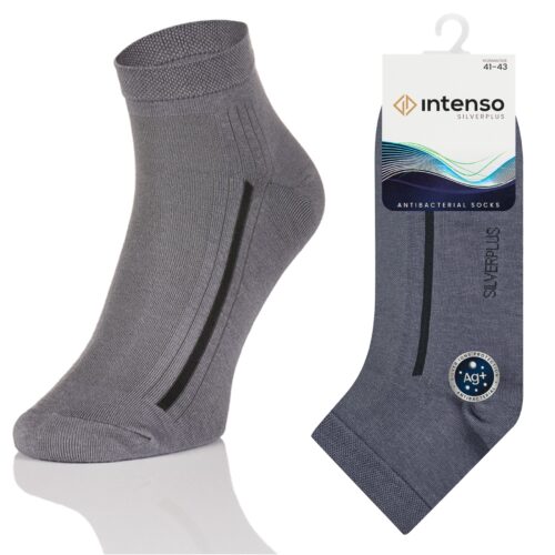 Skarpetki Zakostki Antybakteryjne z jonami srebra Silverplus ART. 0778 Szare