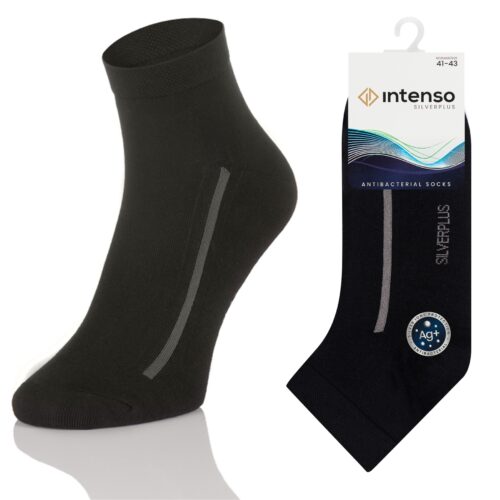 Skarpetki Zakostki Antybakteryjne z jonami srebra Silverplus ART. 0778 Czarne