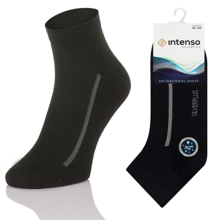 Skarpetki Zakostki Antybakteryjne z jonami srebra Silverplus ART. 0778 Czarne