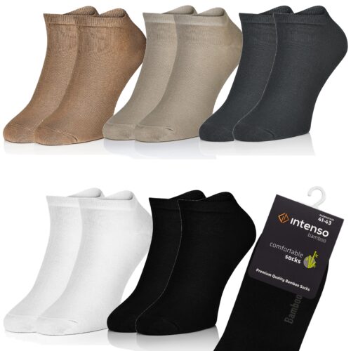 Zestaw 5 par STOPKI MĘSKIE BAMBUSOWE ODDYCHAJĄCE MIX KOLOR