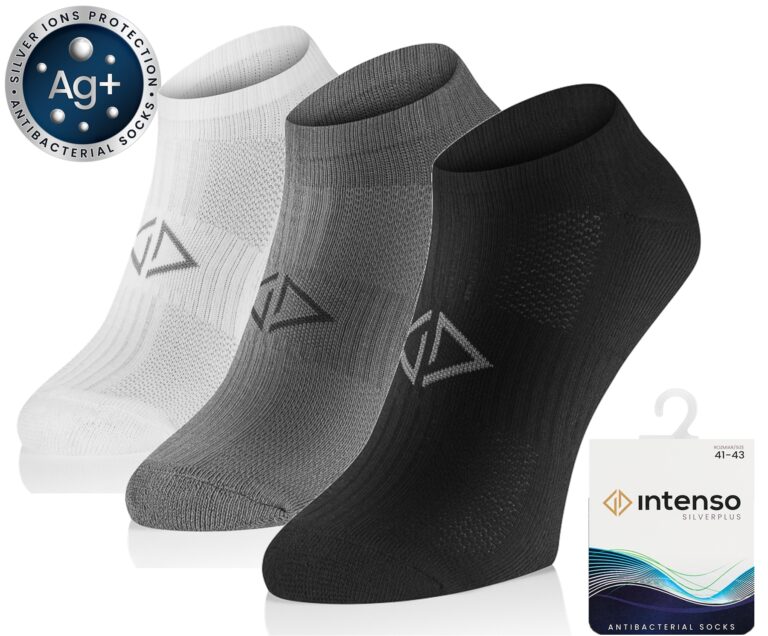 Stopki 1/2 Frotte Sportowe Antybakteryjne z jonami srebra Silverplus ART. 0662 3-Pak MIX