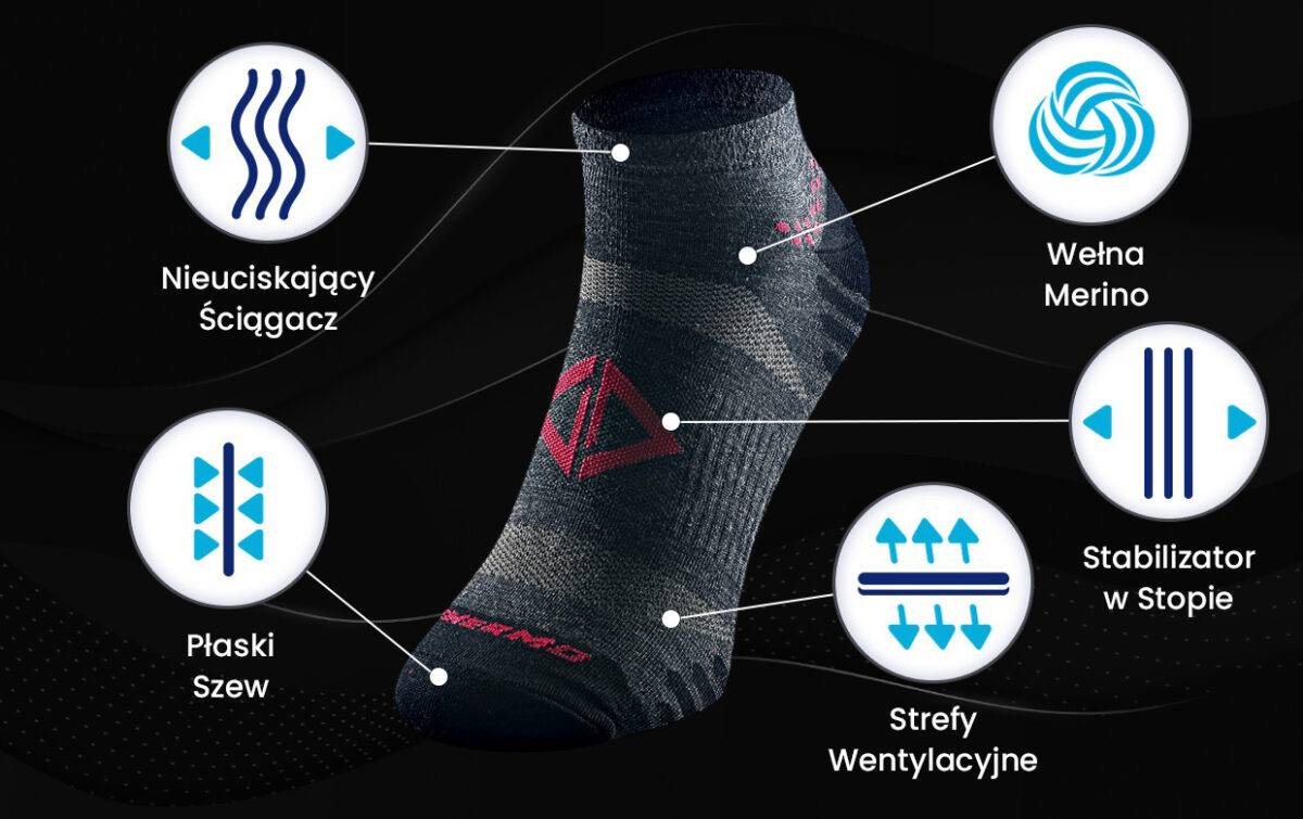 skarpety i stopki trekkingowe