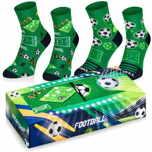 Skarpetki chłopięce FOOTBALL 2PAK na prezent F2 - Zestaw dla piłkarza