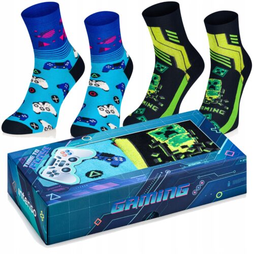 Skarpetki chłopięce zestaw GAMING 2PAK G1 na prezent