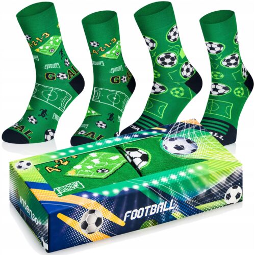Skarpetki męskie FOOTBALL 2PAK na prezent F2 - Zestaw dla piłkarza