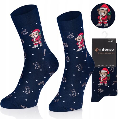 Skarpetki Świąteczne Męskie Miś