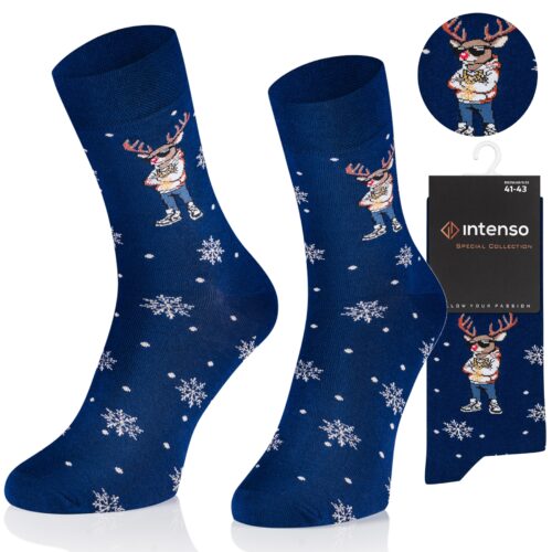 Skarpetki Świąteczne Męskie Renifer