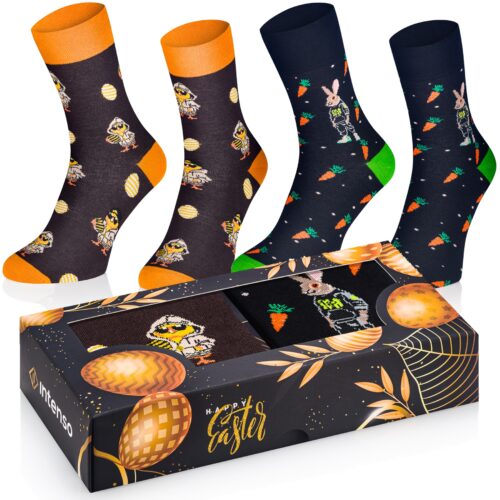 Skarpety Męskie Wielkanocne Intenso 2-Pak Zestaw Prezentowy M3