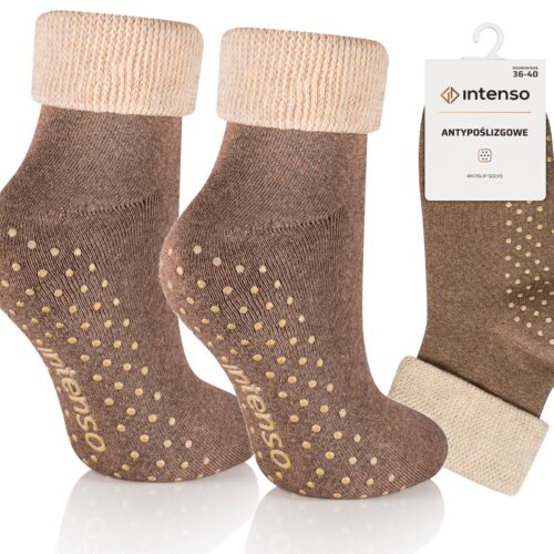 Skarpetki antypoślizgowe bezuciskowe do chodzenia po domu ANTI-SLIP Socks art.0774