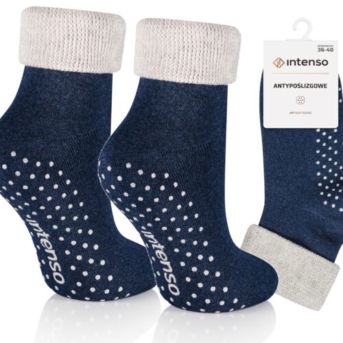 Skarpetki antypoślizgowe bezuciskowe do chodzenia po domu ANTI-SLIP Socks art.0774