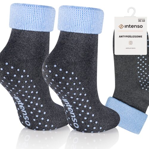 Skarpetki antypoślizgowe bezuciskowe do chodzenia po domu ANTI-SLIP Socks art.0774