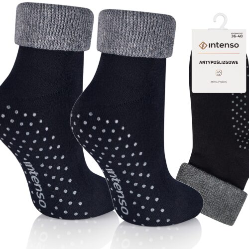 Skarpetki antypoślizgowe bezuciskowe do chodzenia po domu ANTI-SLIP Socks art.0774
